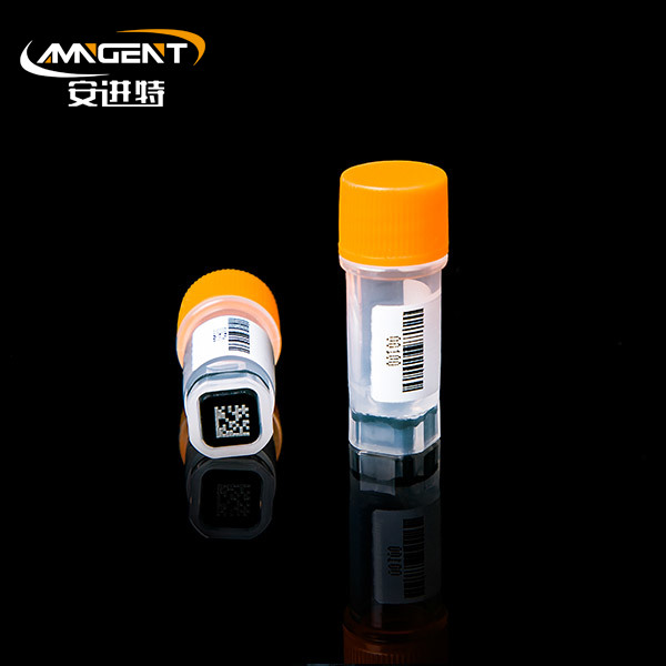 2D Cryogenic Vials 0.5ml Extorsion Orange